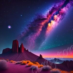 Sundown Galaxy View from the High Desert 13” x 19" Fine Art Print-  only 6 made
